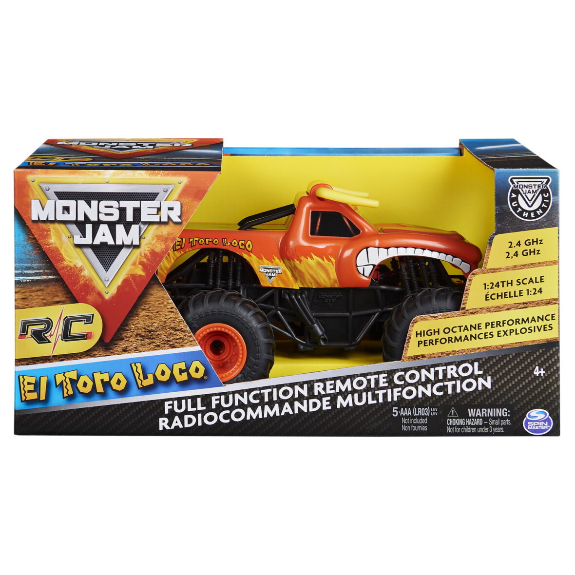 Monster Jam Rc Masinuta El Toro Loco Scara 1:24