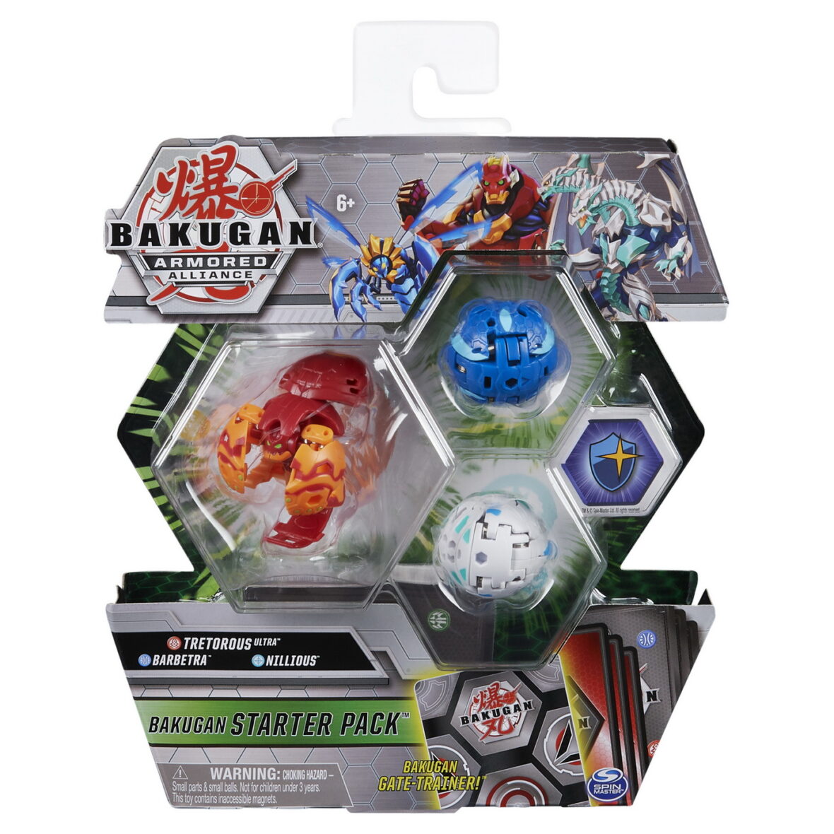 Bakugan S2 Pachet De Start Barbetra, Nillious Si Tretorous Ultra