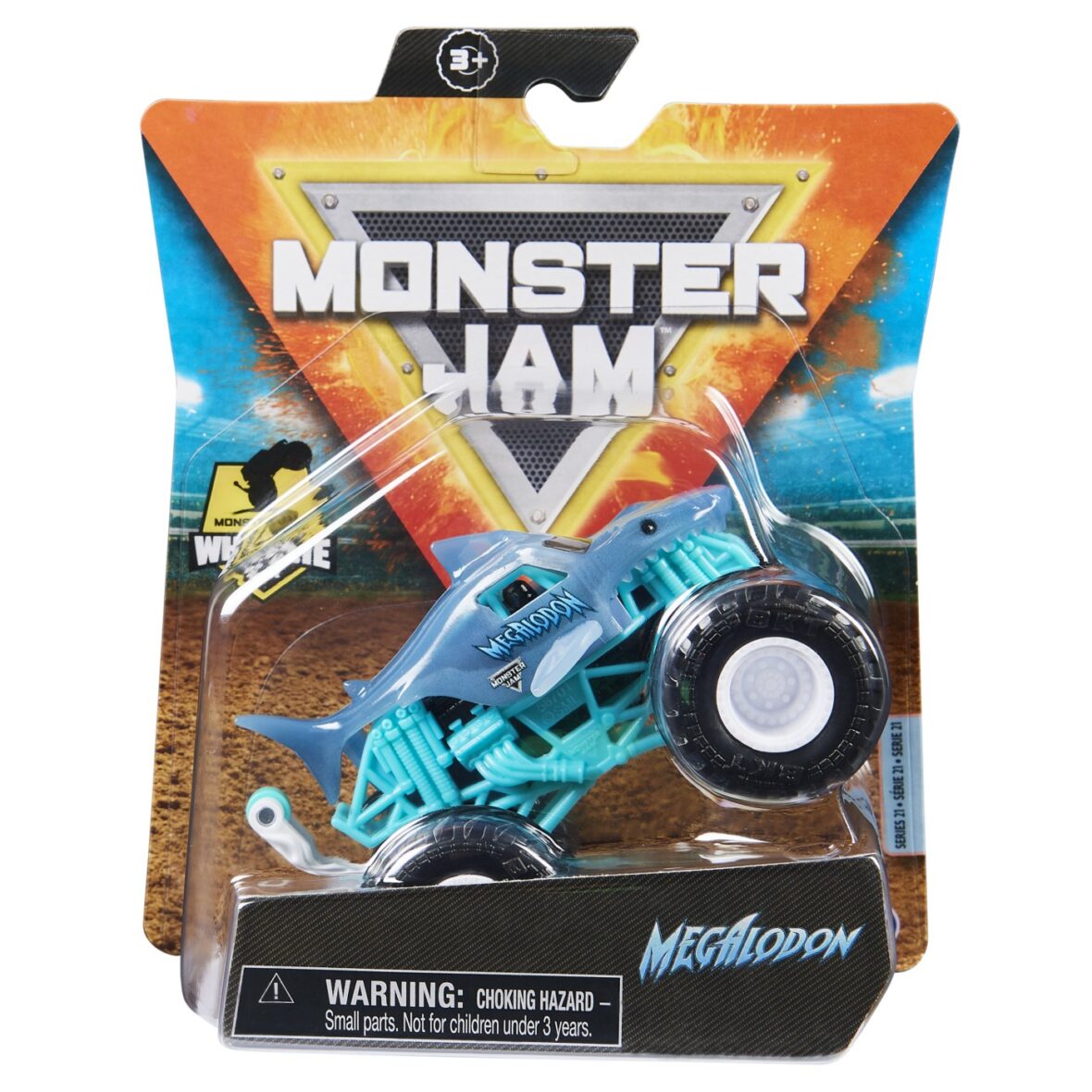 Monster Jam Masinuta Metalica Megaldon Scara 1 La 64