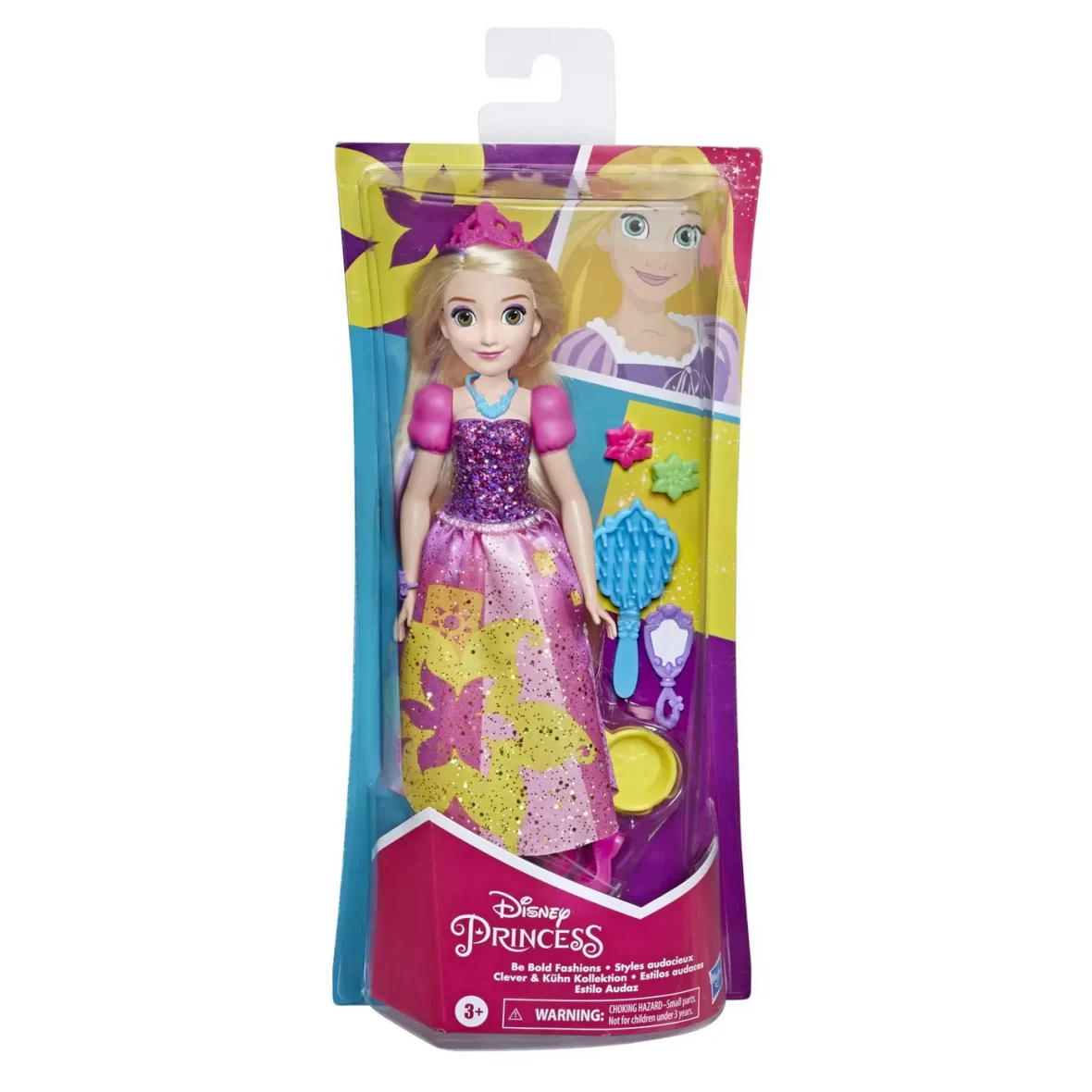 PAPUSA PRINTESA RAPUNZEL ACCESORIZATA CU STIL