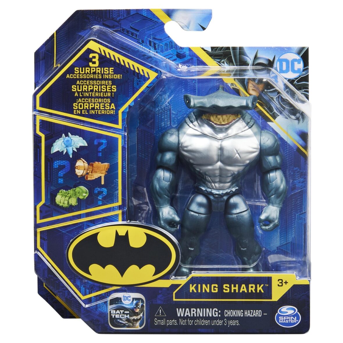 Figurina King Shark Articulata 10cm Cu 3 Accesorii Surpriza