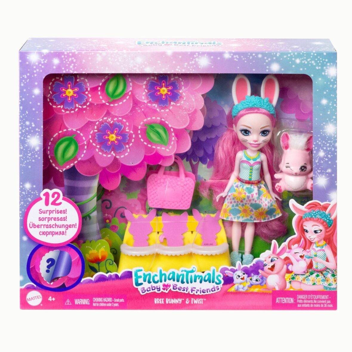 Enchantimals Baby Best Friends Set Surpriza Bree Bunny Si Twist