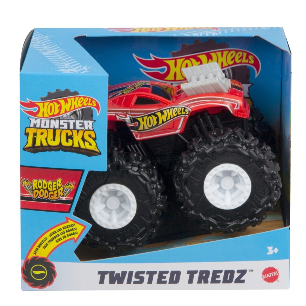 Hot Wheels Monster Truck Masinuta Twister Tredz Rodger Dodger Scara 1:43