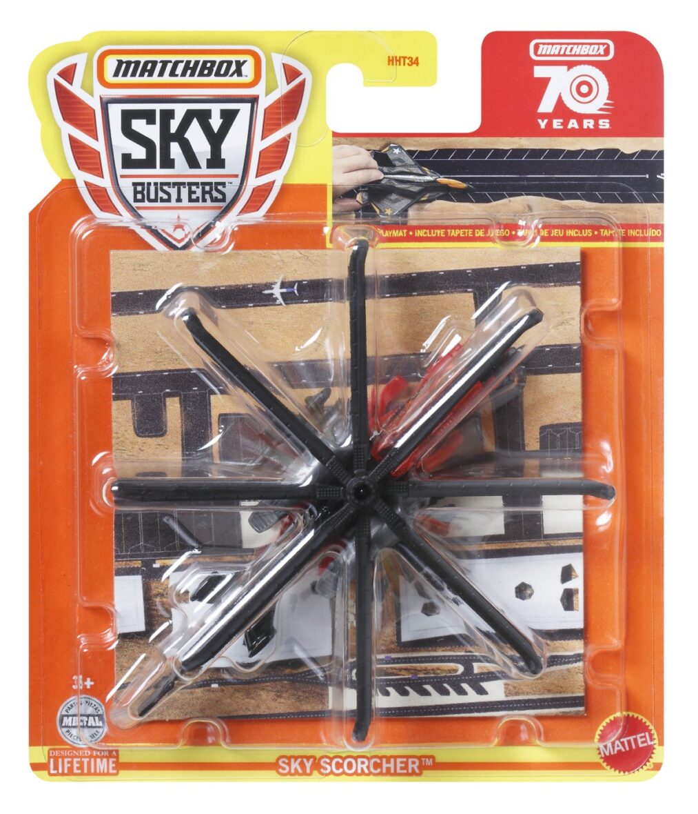 Matchbox Skybusters Set Avion Din Metal Sky Scorcher Si Covoras