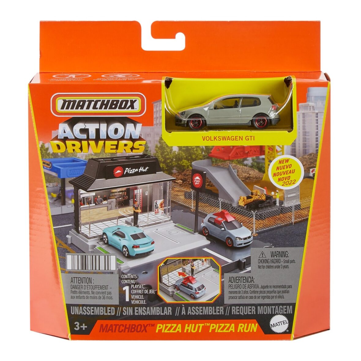 Matchbox Set Action Drivers Pizza Hut