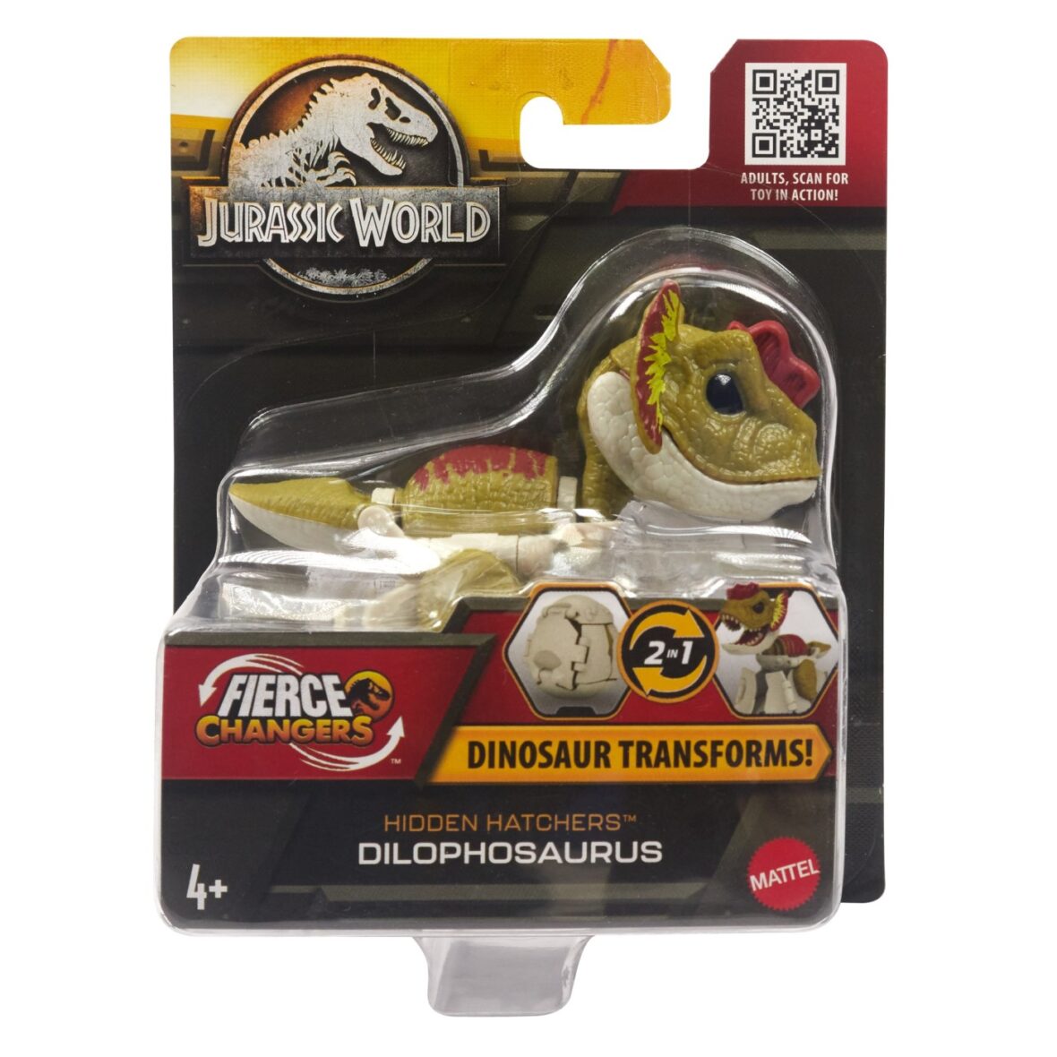 Jurassic World Fierce Changers Hidden Hatchers Dinozaur Transformabil Dilophosaurus