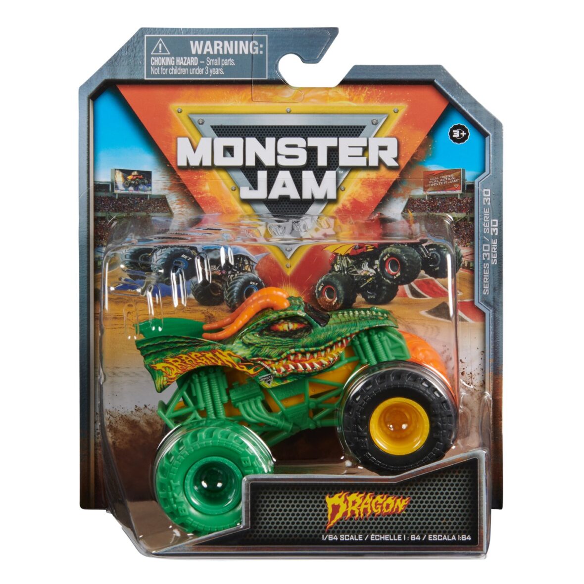 Monster Jam Masinuta Metalica Dragon Scara 1 La 64