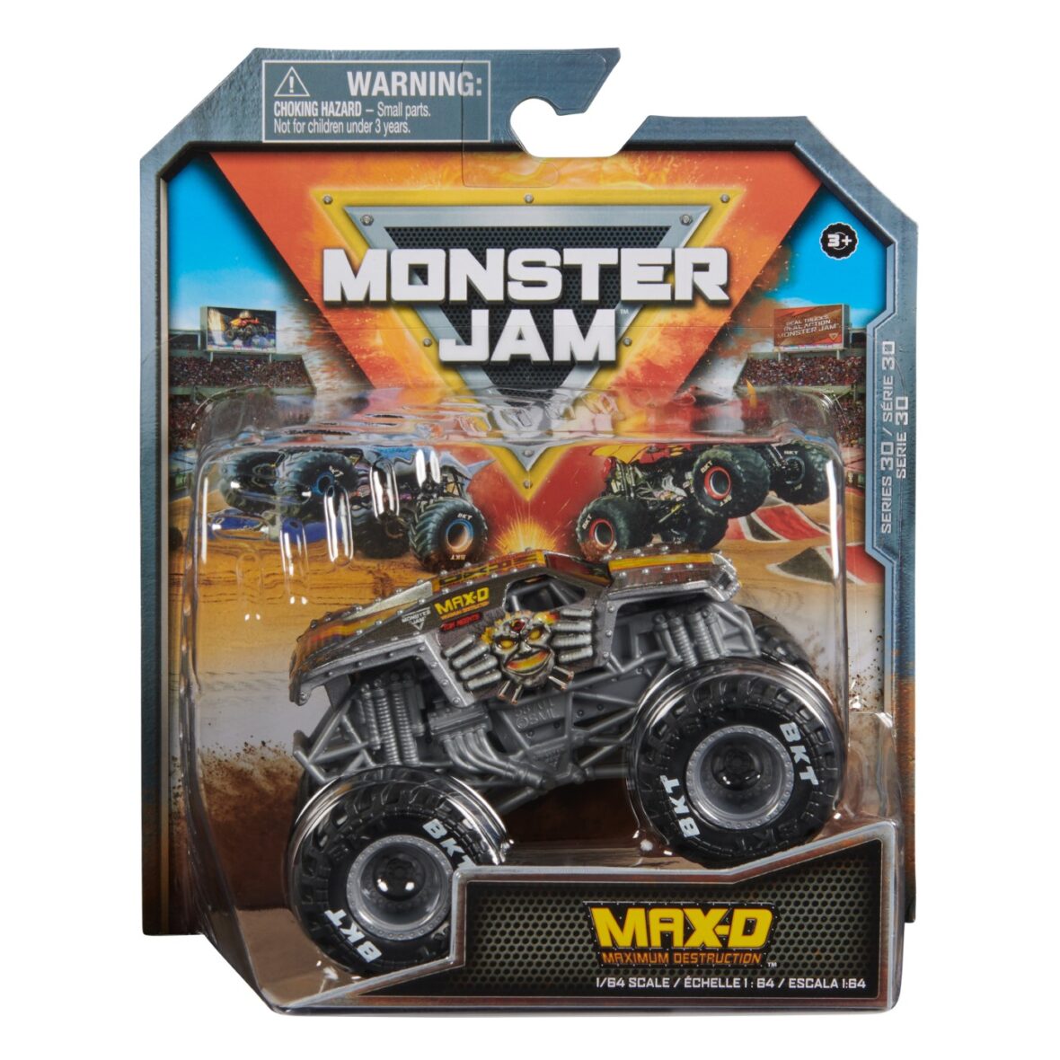 Monster Jam Masinuta Metalica Maximum Destruction Scara 1 La 64