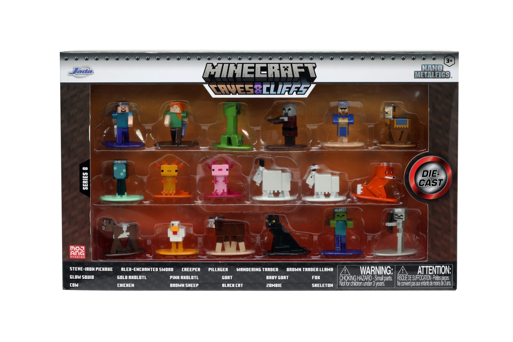 Jada Minecraft Set Multi Pack Nano Figurine Seria 8