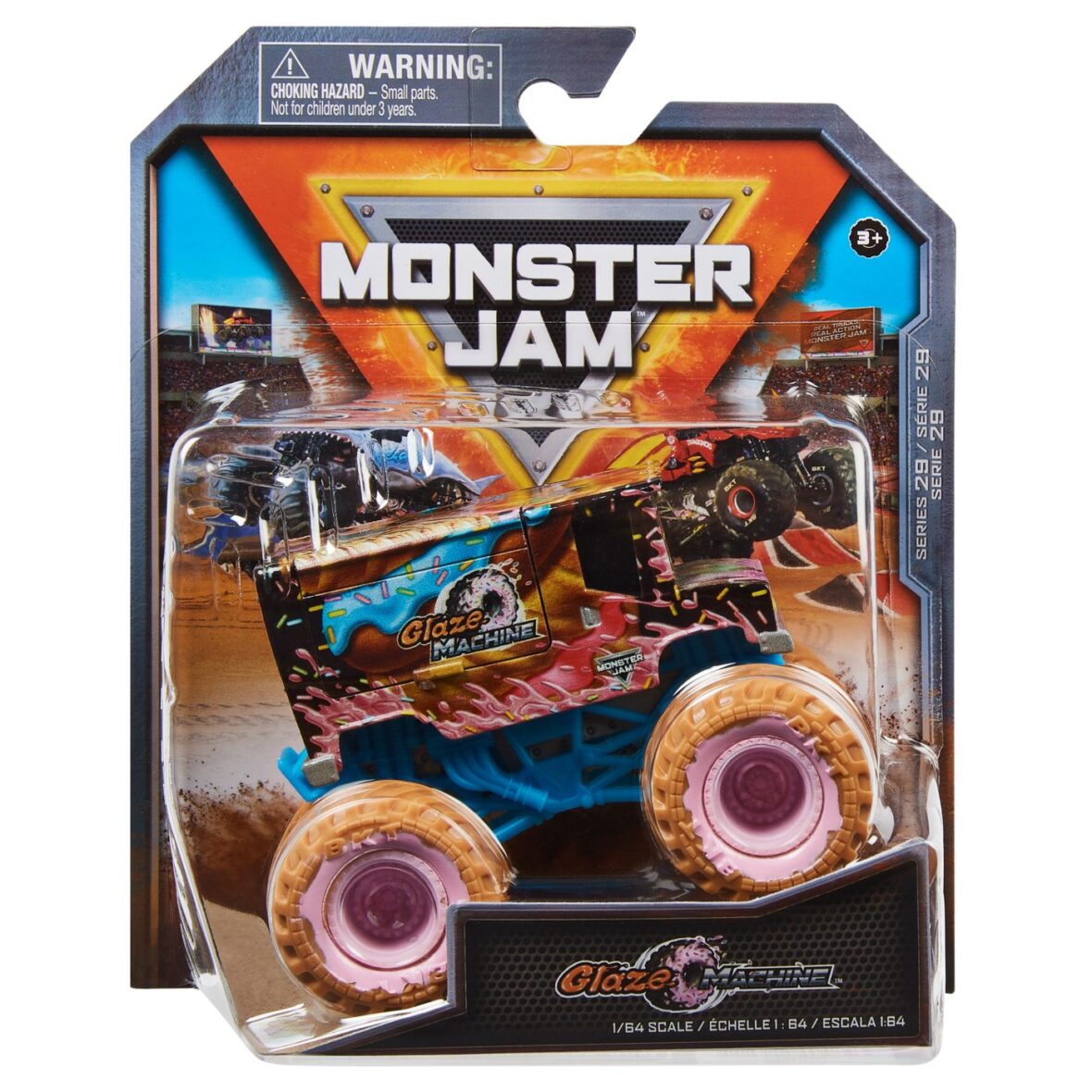 Monster Jam Masinuta Metalica Glaze Machine Scara 1 La 64