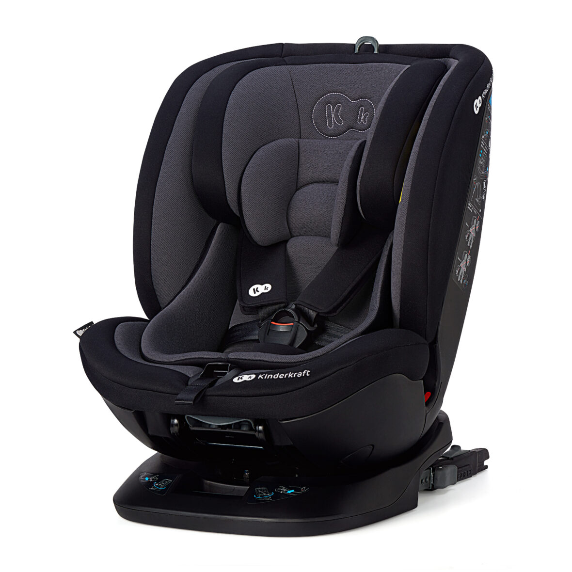 Scaun Auto Kinderkraft Xpedition Rotativ, 0-36 Kg, Cu Isofix, Black