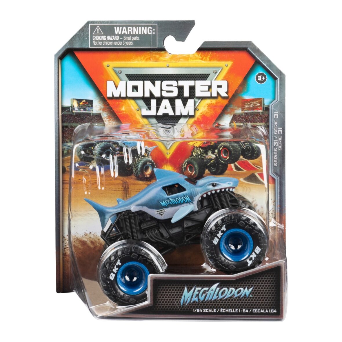 Monster Jam Masinuta Metalica Megalodon Scara 1 La 64