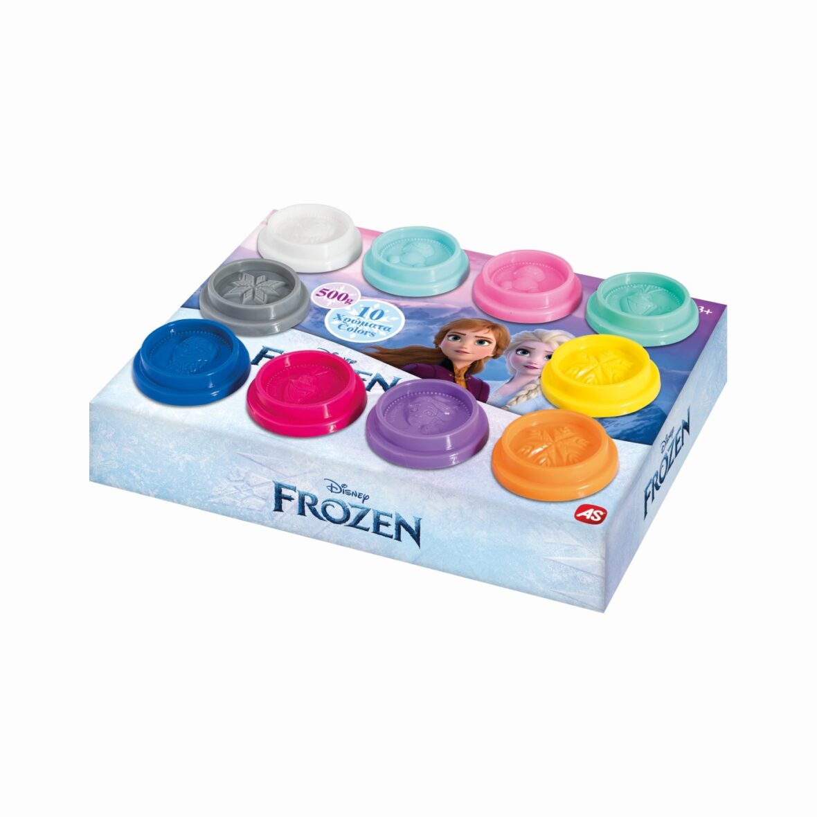 Set 10 Borcanase De Plastilina Frozen In Ambalaj De Carton