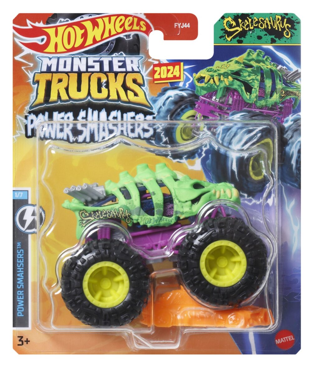 Hot Wheels Monster Truck Masinuta Skelesaurus Scara 1:64