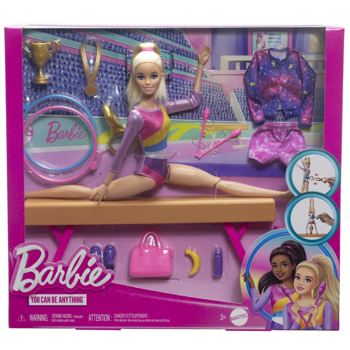 Barbie Papusa Barbie You Can Be Gimnasta Blonda