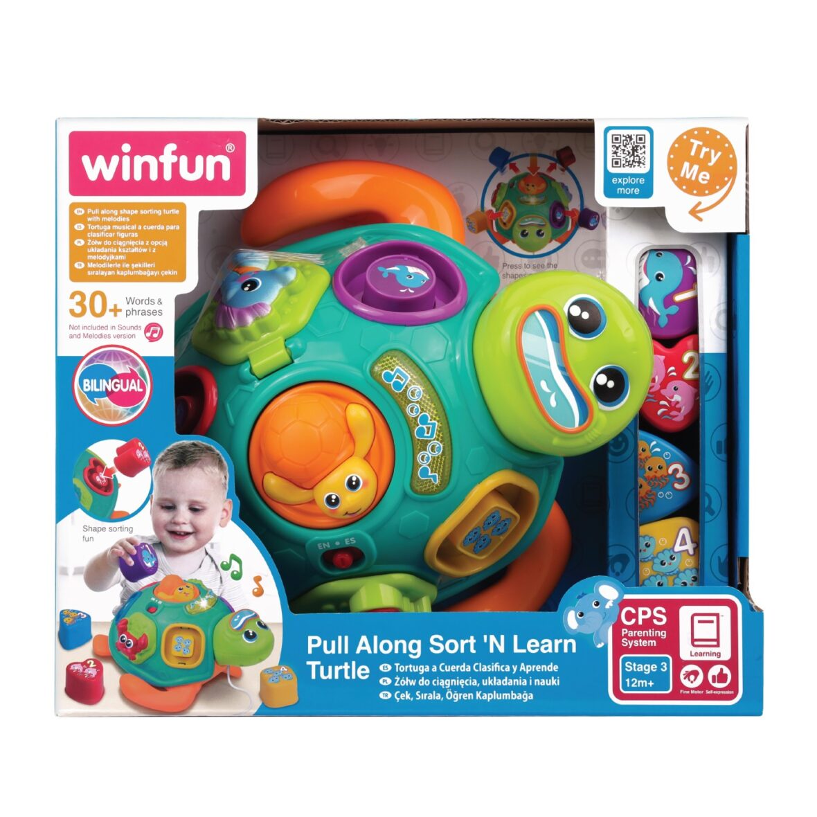 Winfun Jucarie De Tras Testoasa Cu Forme