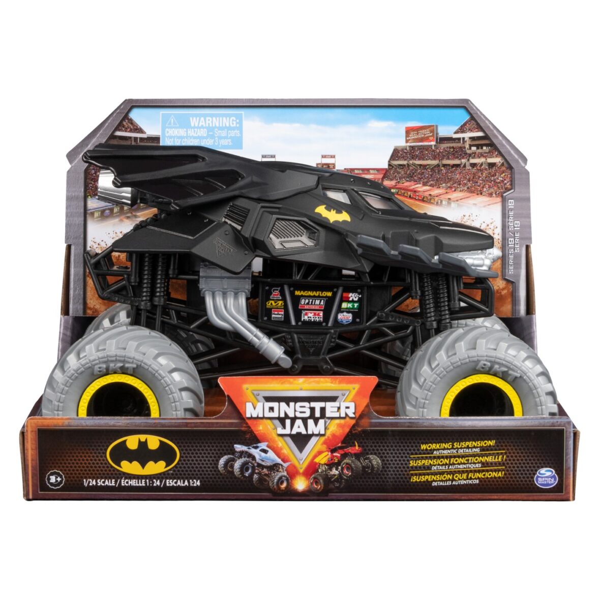 Monster Jam Masinuta Metalica Batman Scara 1:24