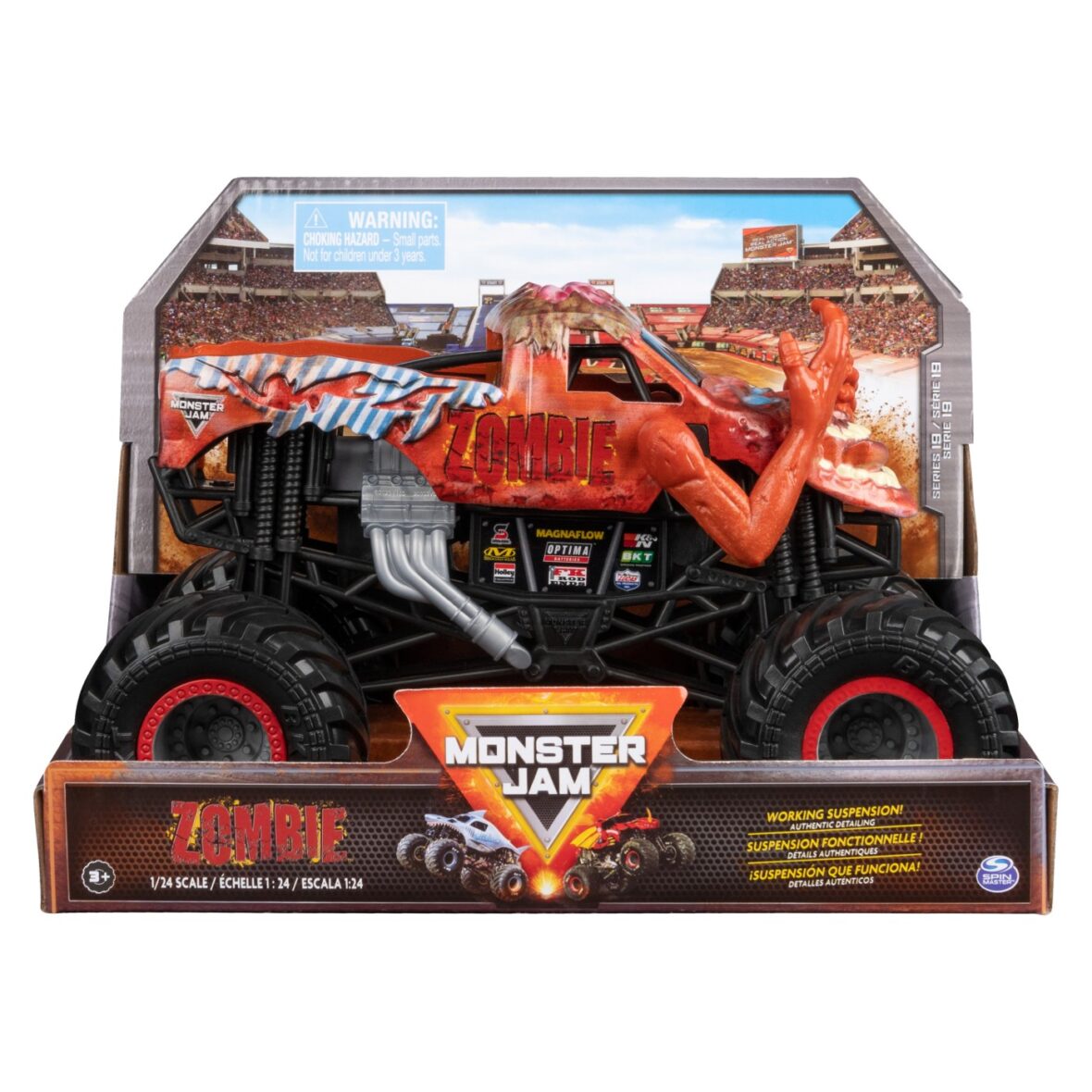 Monster Jam Masinuta Metalica Zombie Scara 1:24