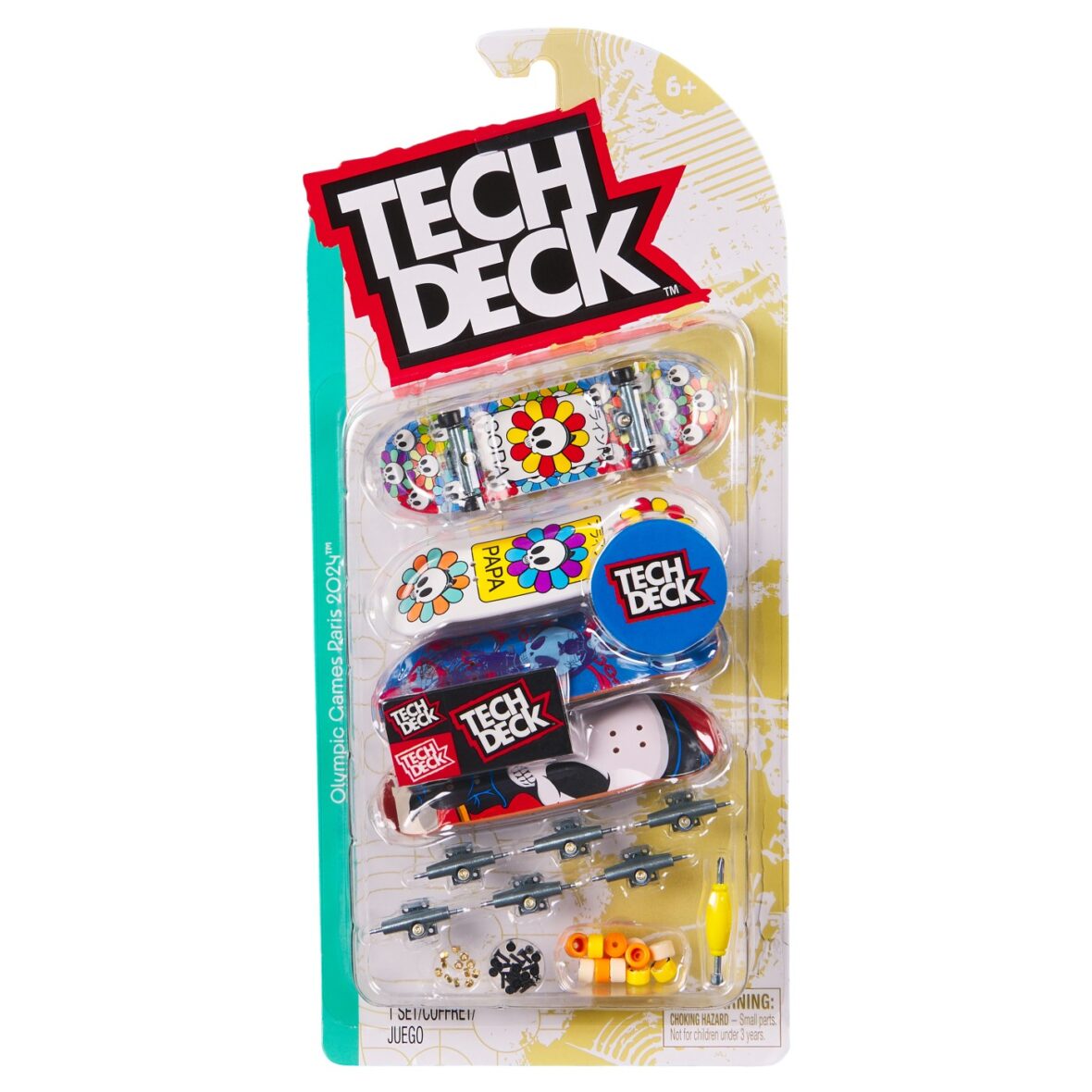 Tech Deck Pachet 4 Piese Fingerboard Papa 9.6cm