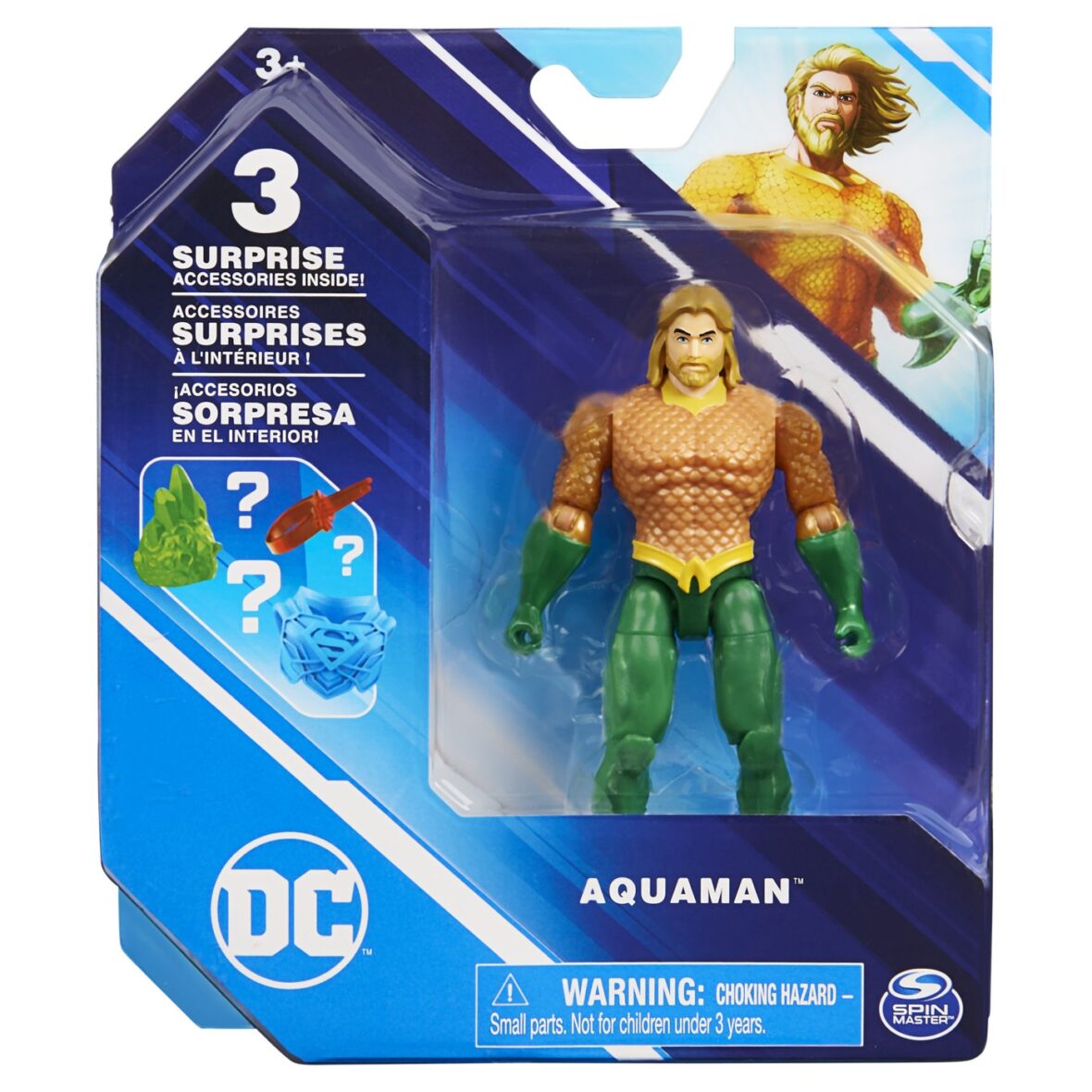 Figurina Aquaman 10cm Flexibila Cu Accesorii