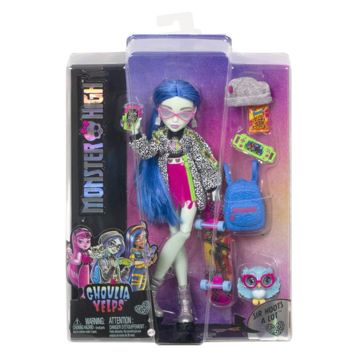 Monster High Papusa Ghoulia Yelps Cu Animalut Si Accesorii