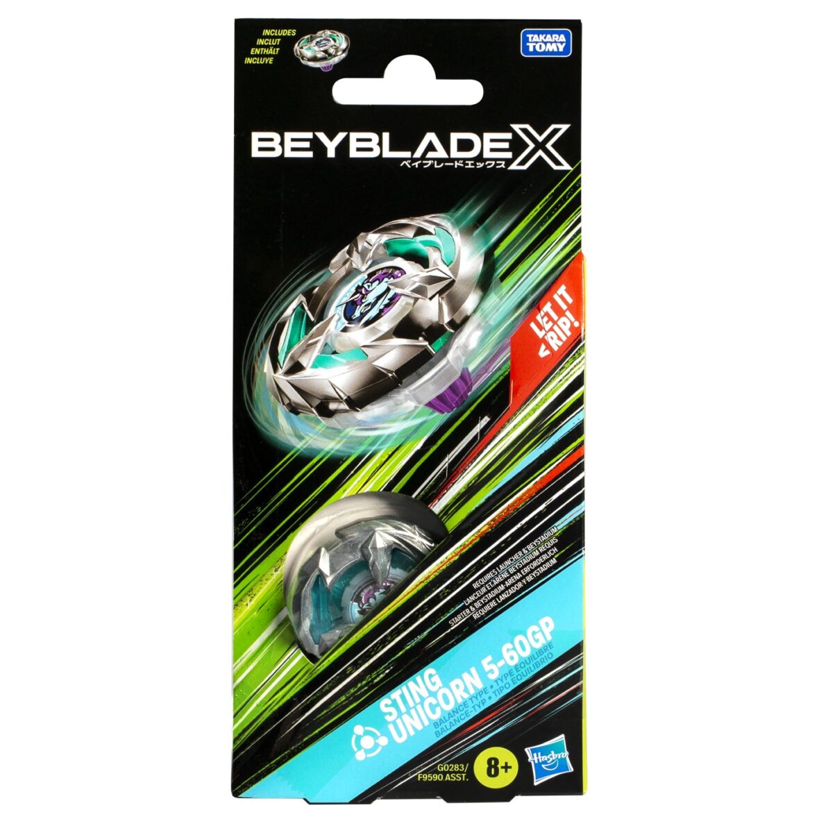 Beyblade X Let It Rip Spirala Sting Unicorn 5-60gp