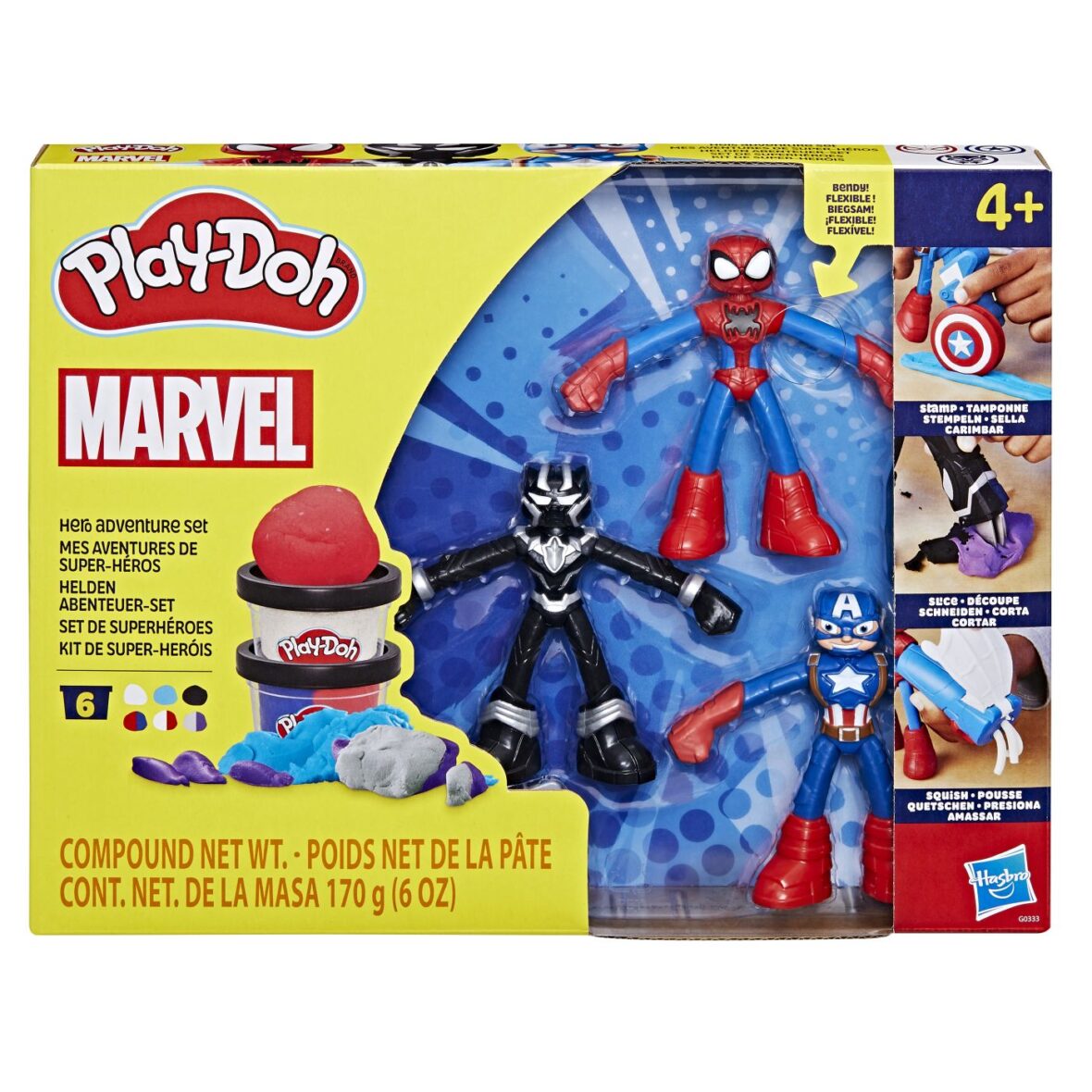 Play Doh Marvel Set 3 Eroi In Actiune Si Accesorii