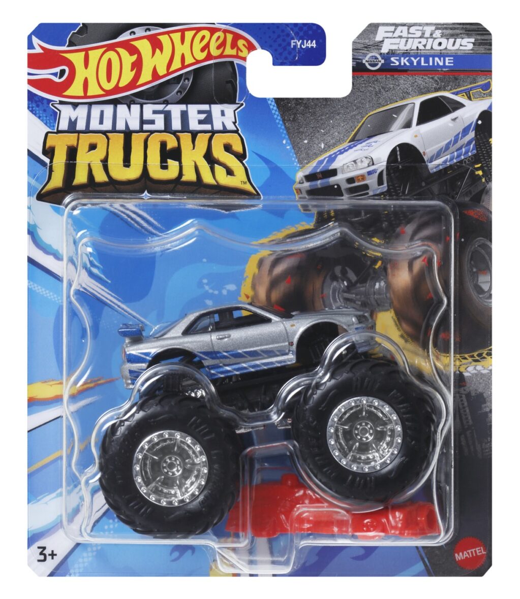 Hot Wheels Monster Truck Masinuta Fast And Furious Skyline Scara 1:64