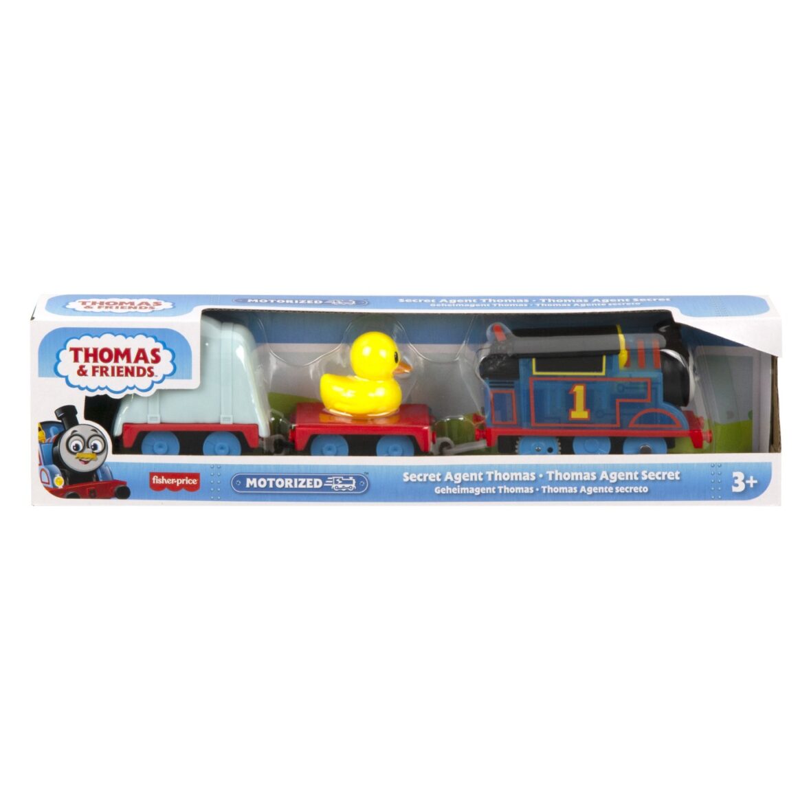 Thomas Locomotiva Motorizata Thomas Agent Secret Cu 2 Vagoane