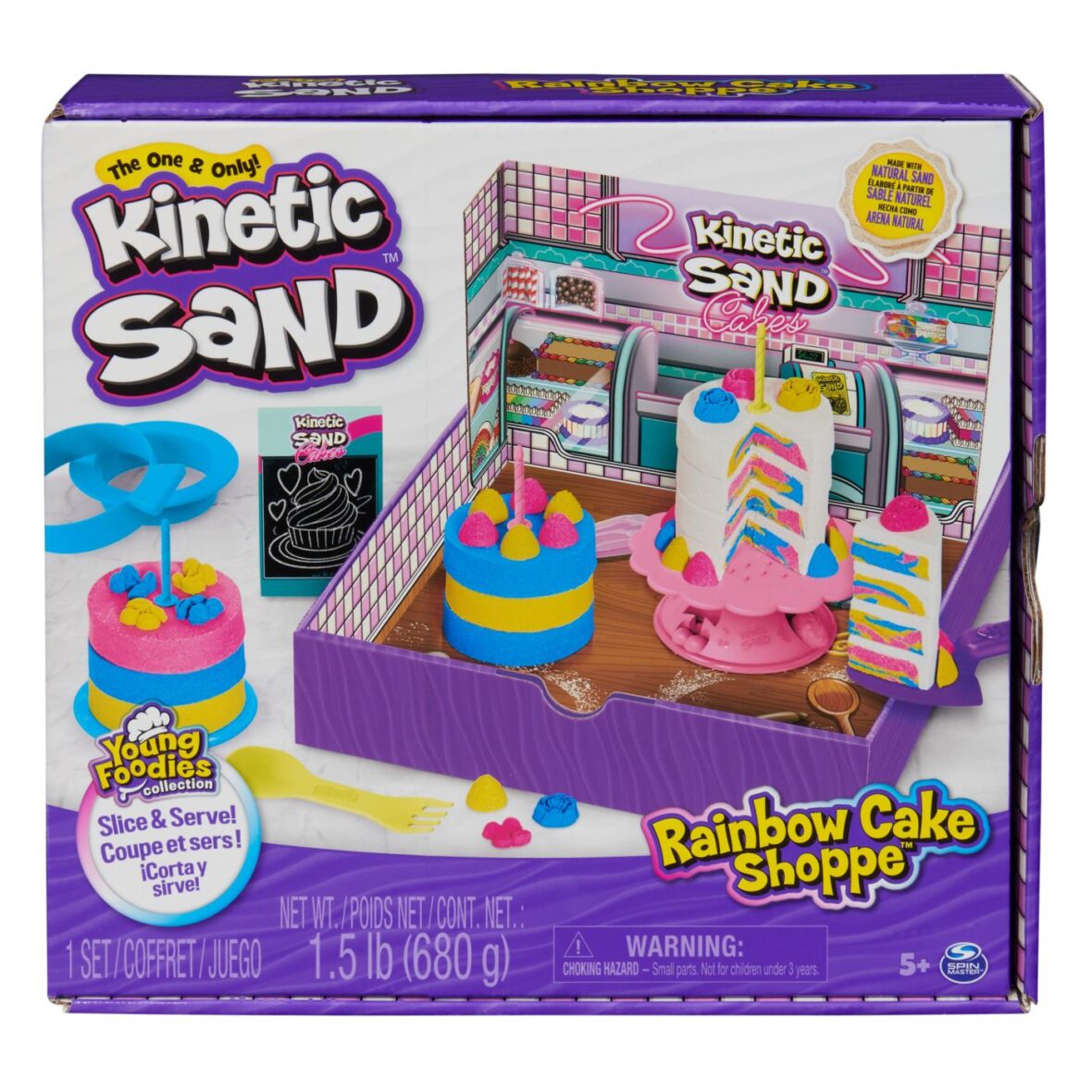 Kinetic Sand Set Nisip Cofetaria Curcubeu