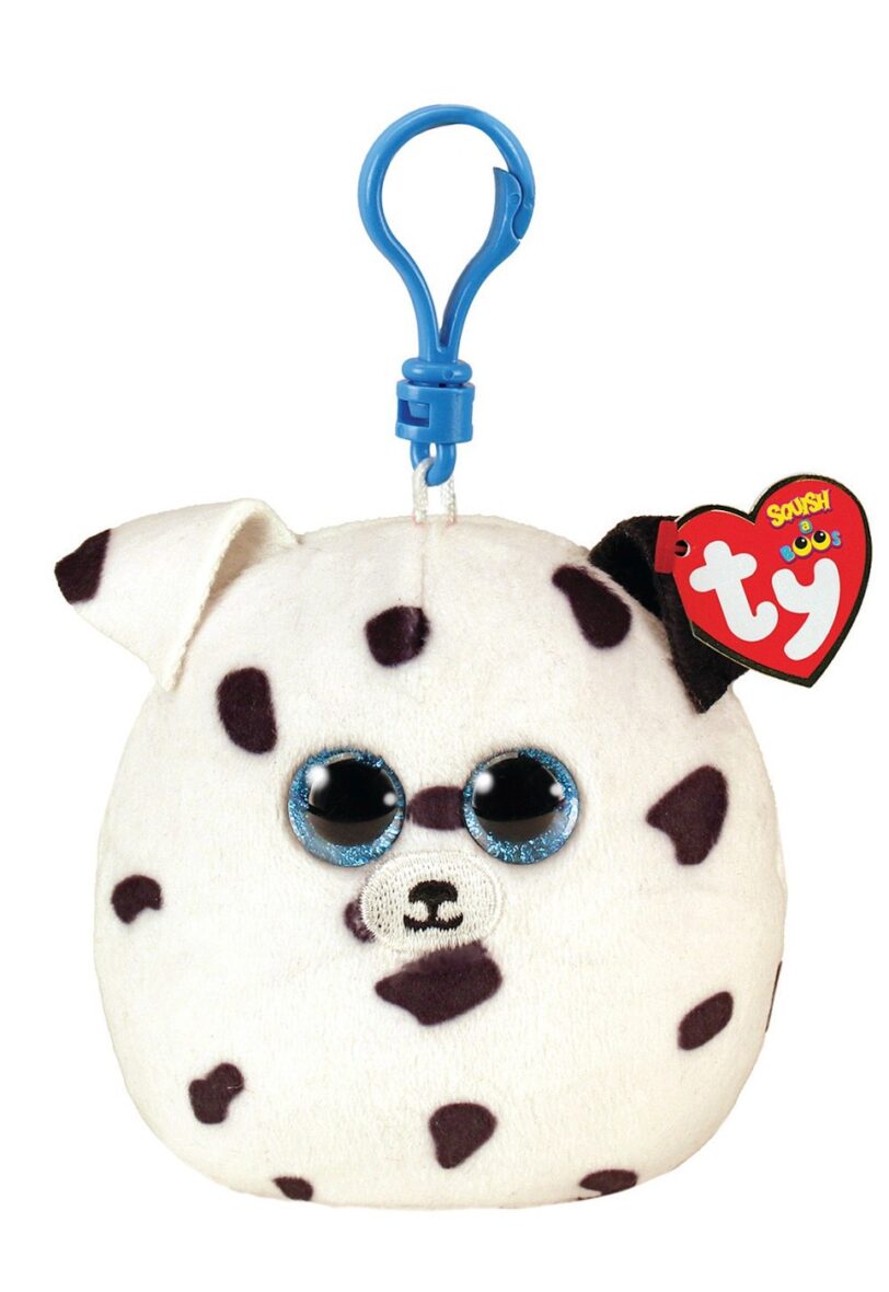 Plus Breloc Ty 8.5cm Squishy Beanies Fetch Catel Dalmatian