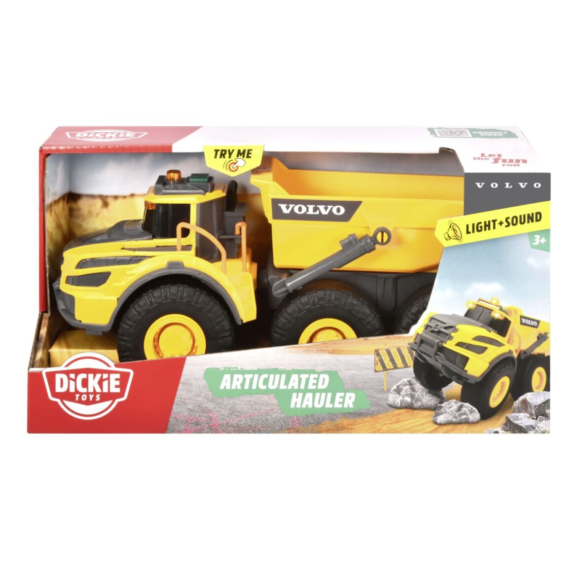 Dickie Basculanta Volvo Articulat Cu Sunete Si Lumini 23cm