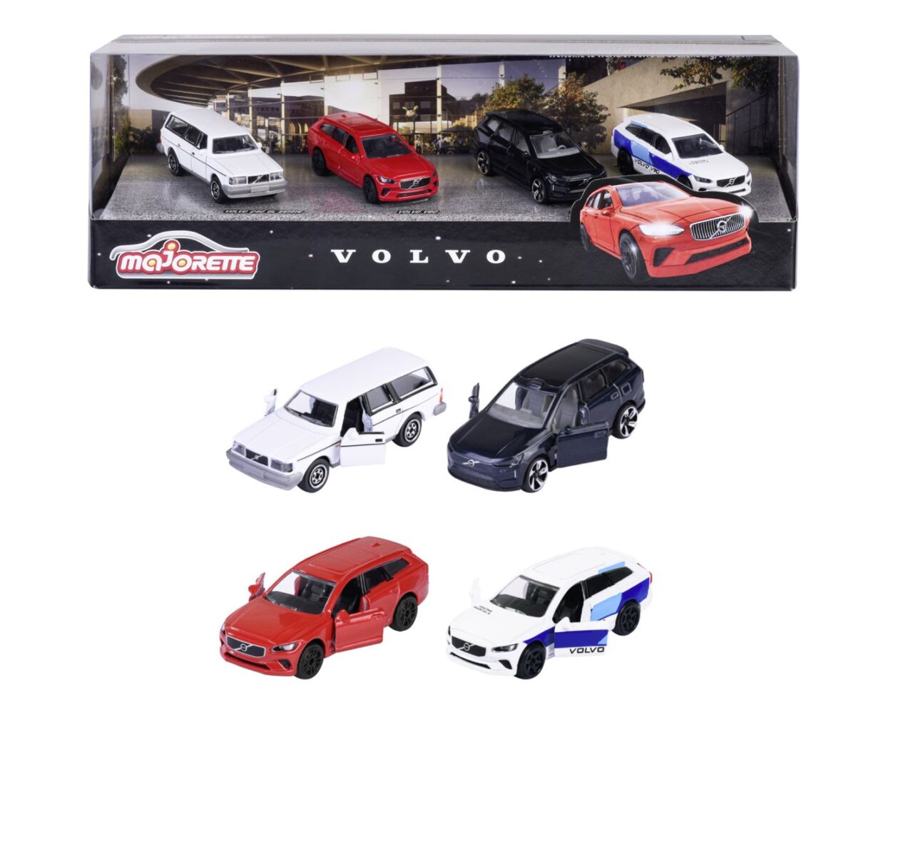 Majorette Premium Cars Set 4 Masini Volvo V90 Scara 1:64