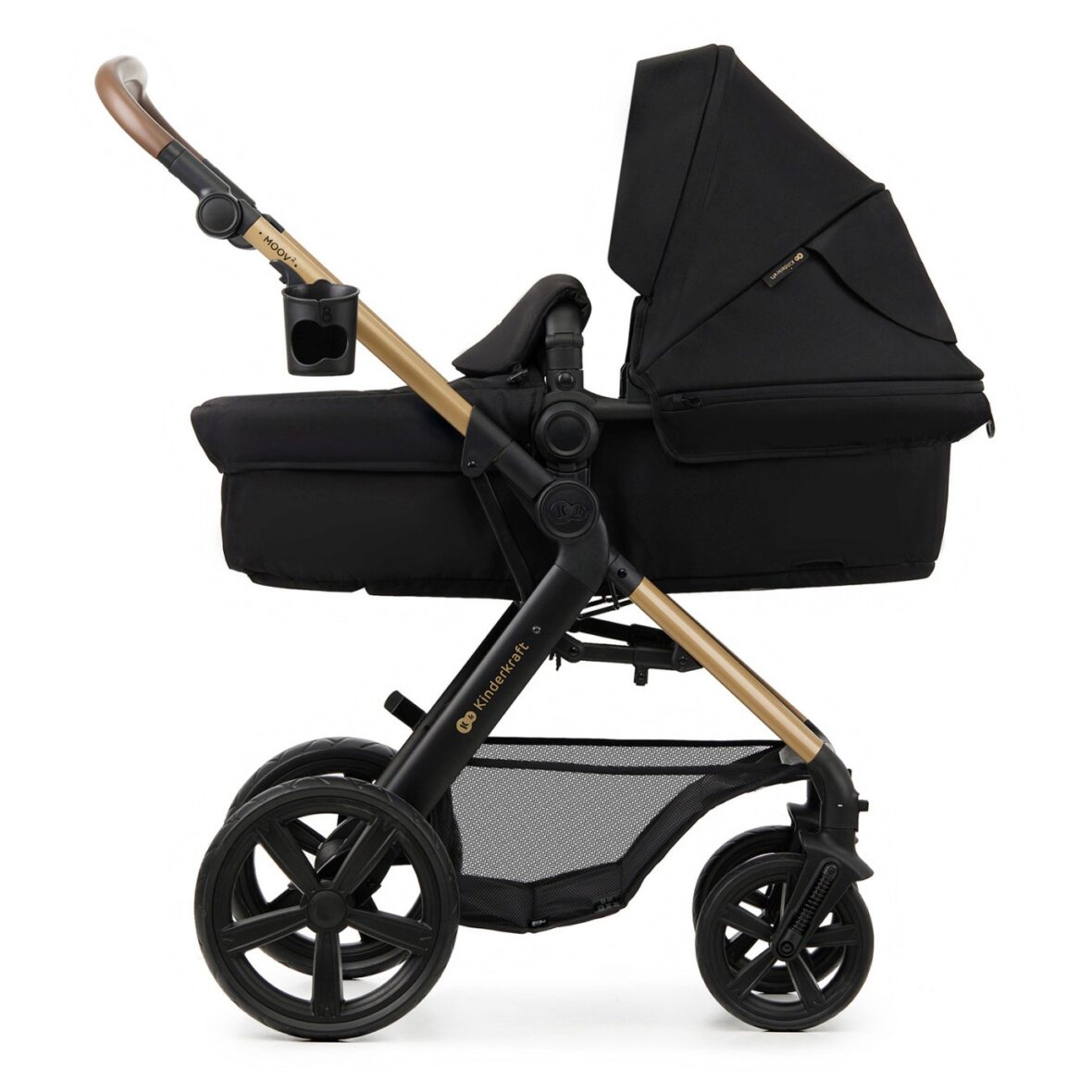 Carucior 3 In 1 Kinderkraft Moov 2, Negru Pur